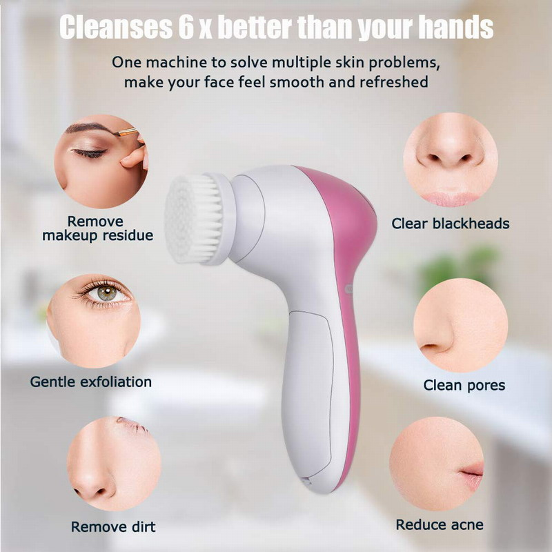 Personal Care Gentle Deep Cleansing Exfoliating Blackhead Removing Facial Cleaning Brush Kit