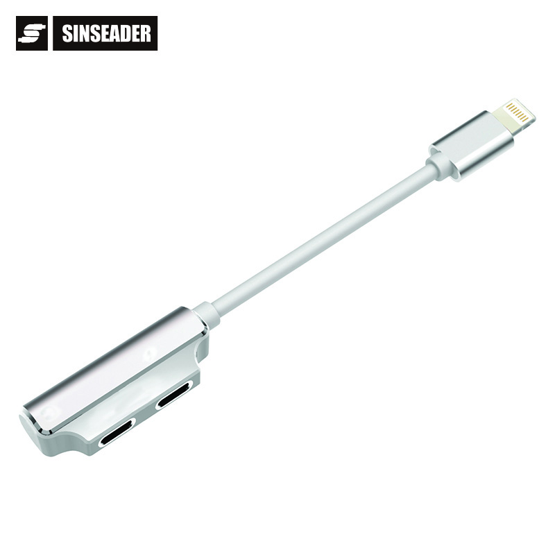 Хорошая цена, алюминиевый корпус, USB C / Light ning для 3,5 мм аудио наушников или адаптера наушников