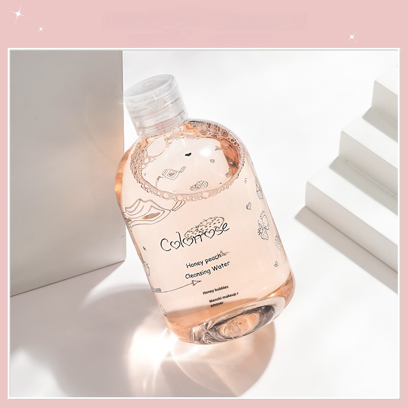 Three in one gentle and non irritating makeup remover for eyes lips and face with a clear and cleansing effect on sensitive skin
