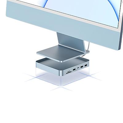 USB-концентратор PULWTOP type-c, док-станция с жестким диском, стойка для монитора ssd, 6 8 в 1usb-концентратор, 3,0 для Mac mini M1 iMac