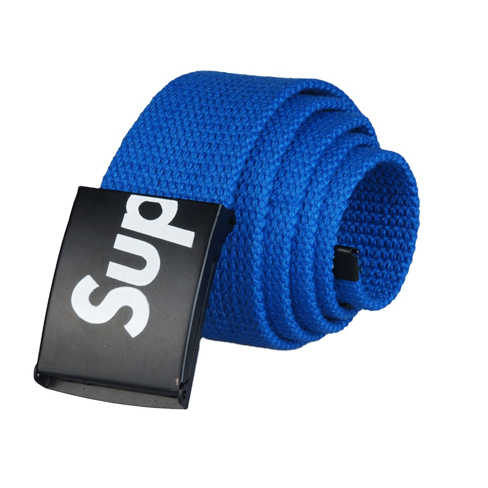 Fancy Woven Belts Fashion Studded webbing Belts for Men Strap Buckle waist belts