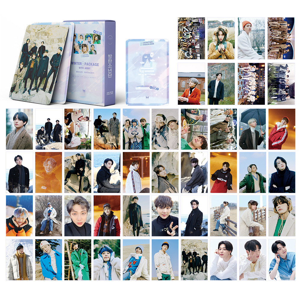 54 шт./компл. Kpop Bangtan Boys 2021 сезоны приветствие зимняя упаковка BE динамит карта 1С 7 Ins карточка фото карточка Lomo карточка