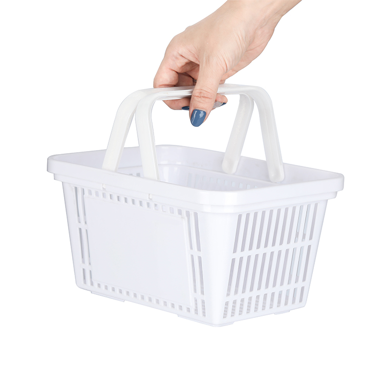 Customized multifunctional shopping basket supermarket shopping plastic portable basket