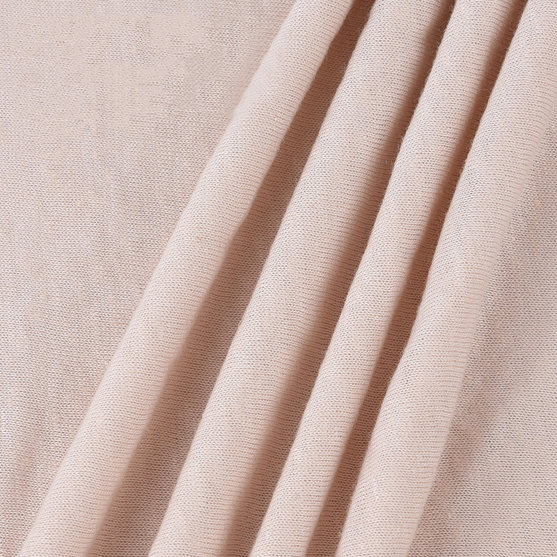 Soft Knit Polyester Linen Viscose T-Shirts Fabric Knitted Melange Linen Fabric
