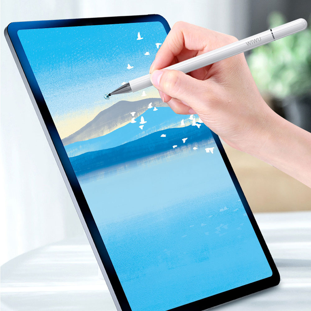 WIWU, емкостный Высокочувствительный универсальный стилус 2 в 1 для iPad и других сенсорных экранов