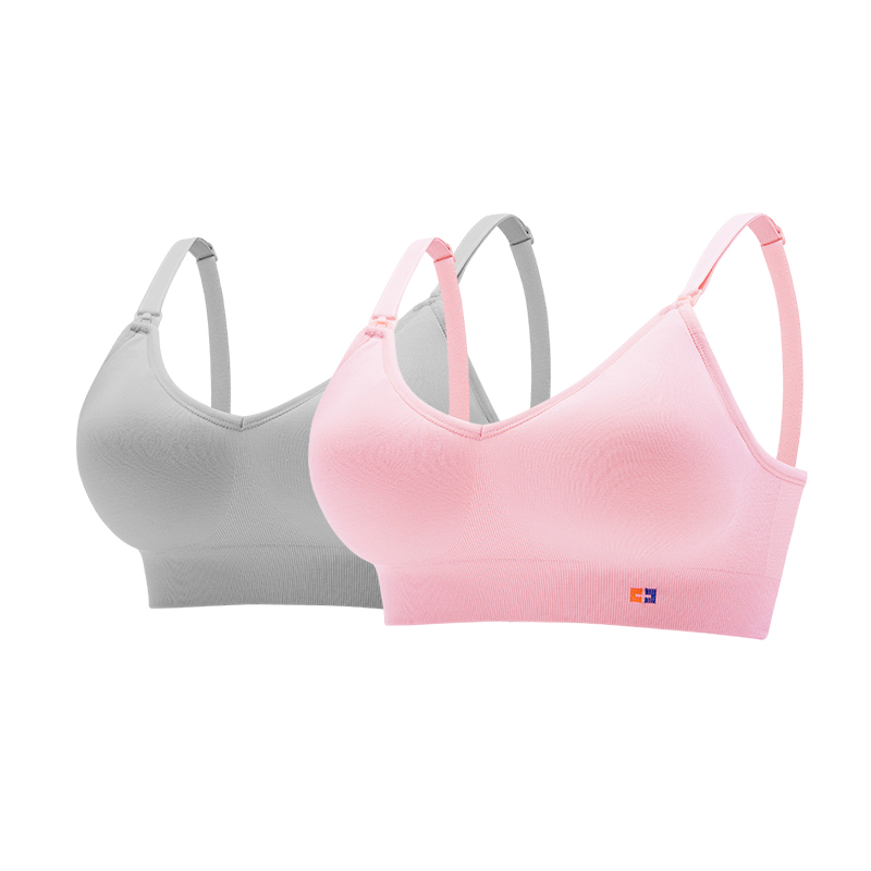 Women's Nylon Seamless Wire Free Nursing Breastfeeding Breastmilk Maternity Bra