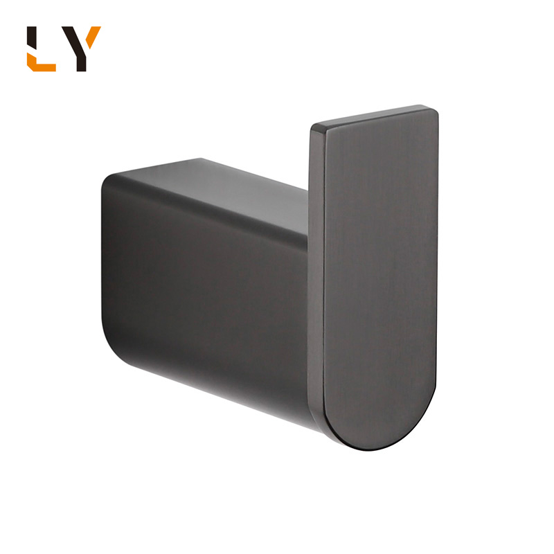 Stainless Gun Black Bathroom Kitchen Towel Wall Mounted Robe And Clothes Hooks