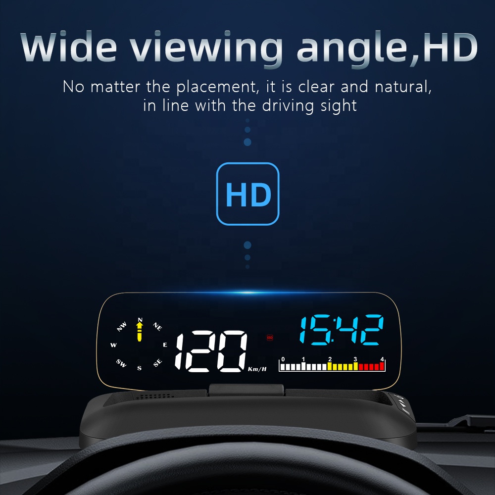 New cars navigation OBDII GPS head up display C5 speed limiter auto diagnostic display car speed projector data entry