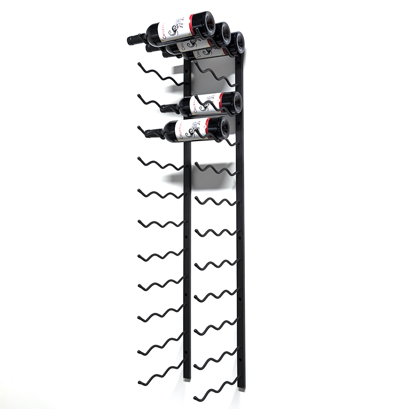 Wall Mounted Wine Bottle Display Rack with Screws Metal Hanging Wine Rack Storage for Storing Bottles