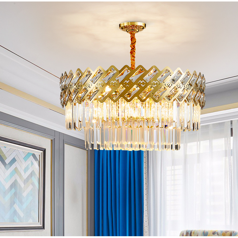 Modern Ceiling Luxury K9 Crystal Led Chandelier Designer Contemporary Classic Room Decoration Pendant Lights Circle Home