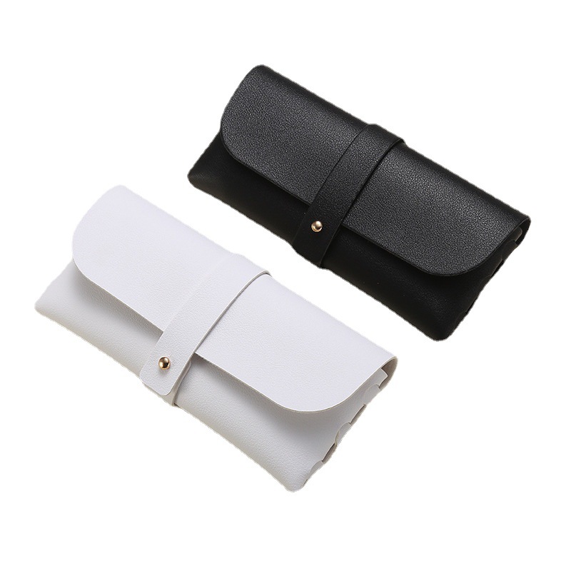 B11 Fashion men women glasses case pvc leather foldable glasses box eyeglass sunglasses case and bag