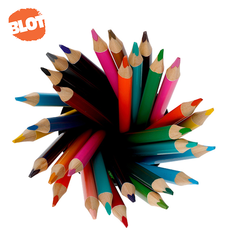 BLOT BRMC00004 Wholesale Art Rainbow Triangular Color Pencils Set With Box