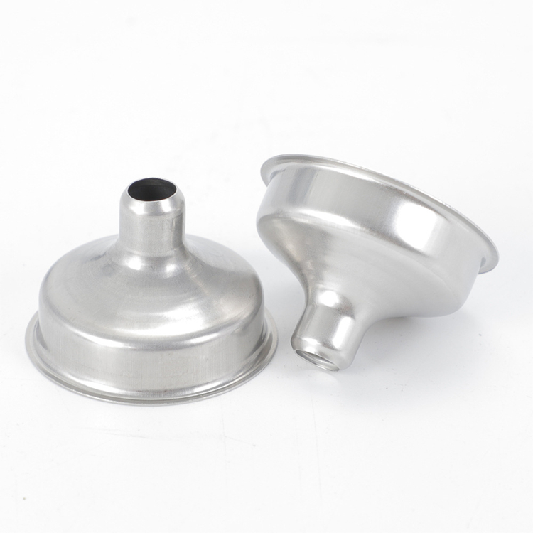 IBLEONG Wholesale mini small silver stainless steel funnel for cosmetic perfume