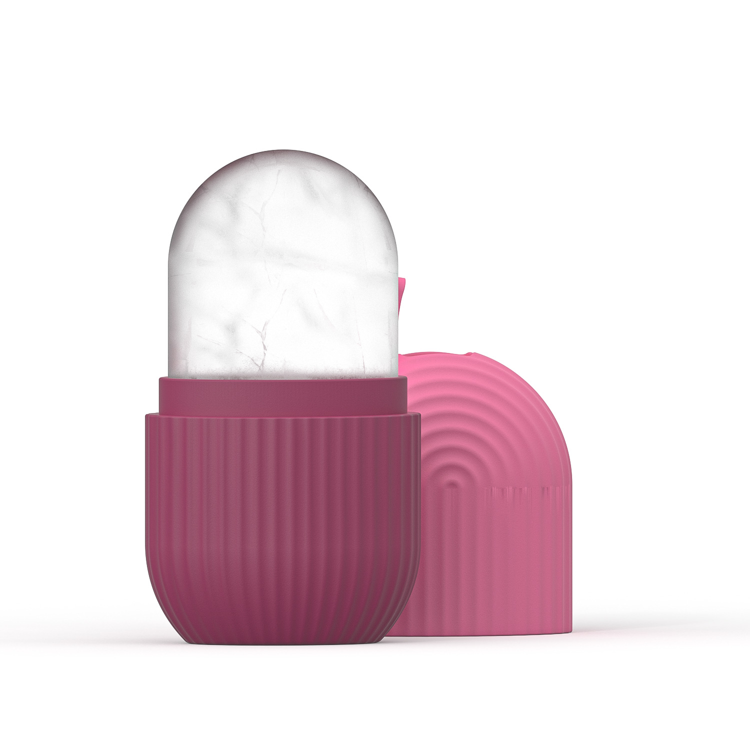 Custom Logo Silicone Beauty Ice Mould Facial Rollers Cube Ice Roller For Face And Eye Neck Skin Care Tolls Reusable Ice Mold