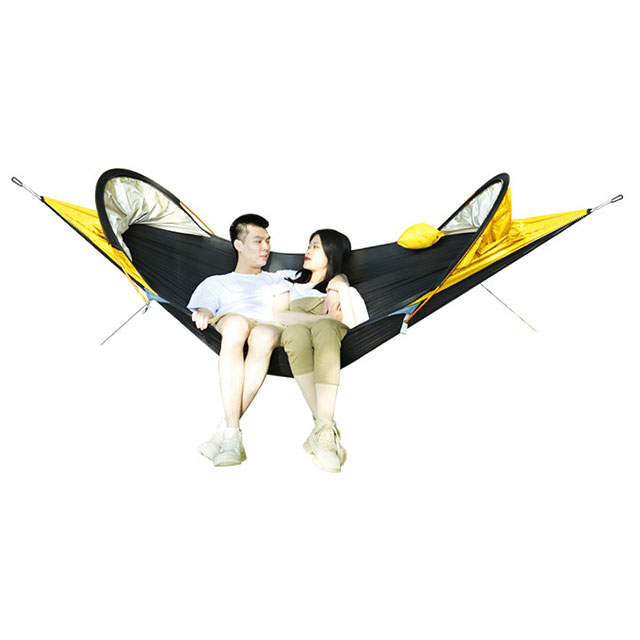 amounting to 210 t 37A polyester mesh polyester hammock outdoor folding Mosquito net hammock
