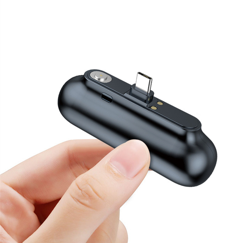 Магнитное мини-зарядное устройство, внешний аккумулятор Micro USB Type-C 2600 мАч, портативное зарядное устройство для 3 в 1, зарядное устройство для мобильного телефона, магнитное