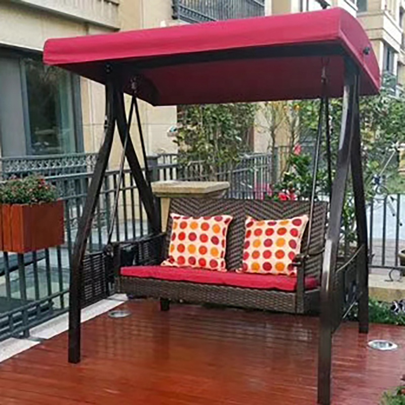 Высокое качество кресло-качалка садовая 3 Seater кресло-качалка крыши открытый патио металла кованые железные качели для патио