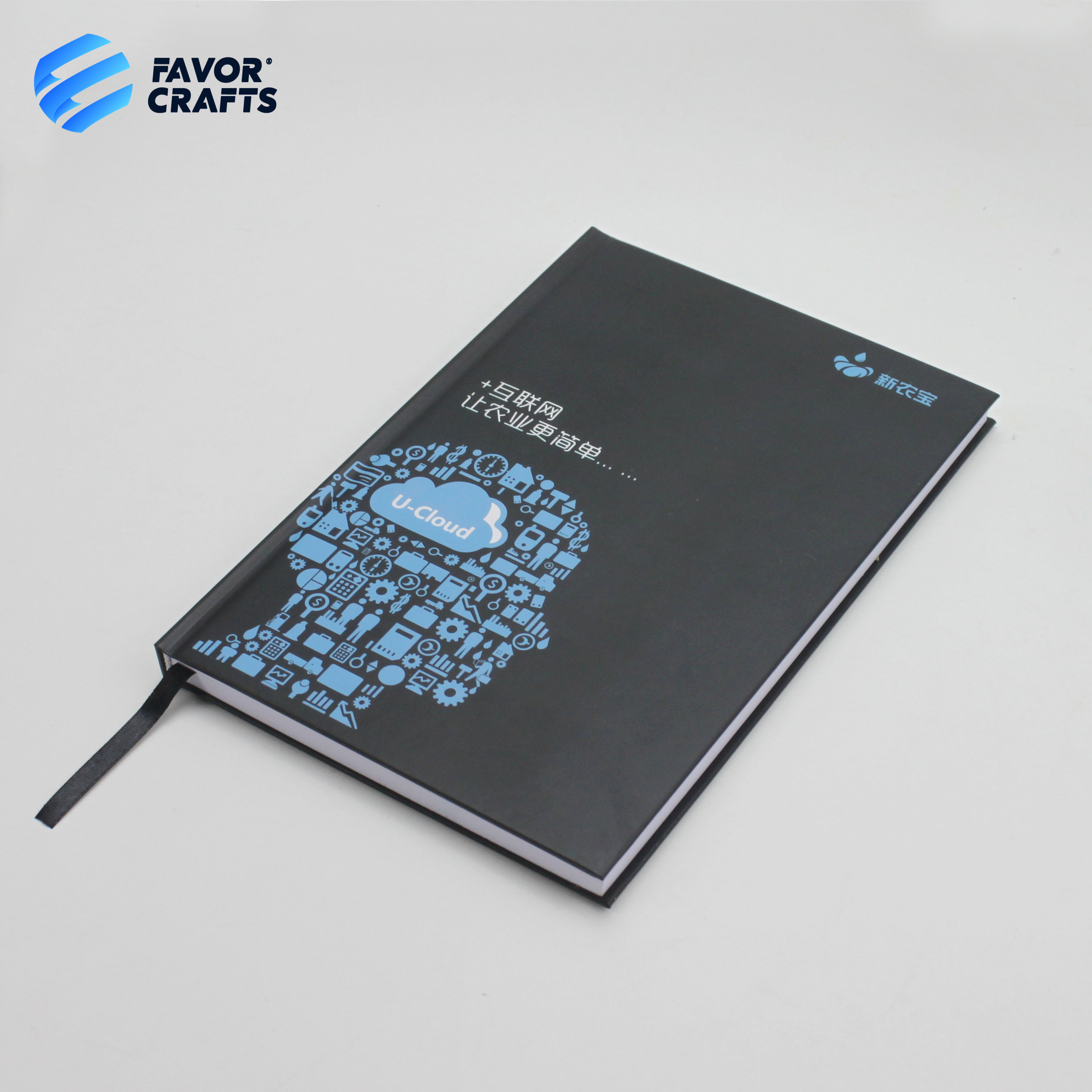 stationery products custom print 80 white pages notebook