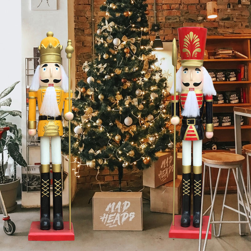 2021 Most popular Christmas decoration life size Christmas soldier nutcracker for shopping mall decoration