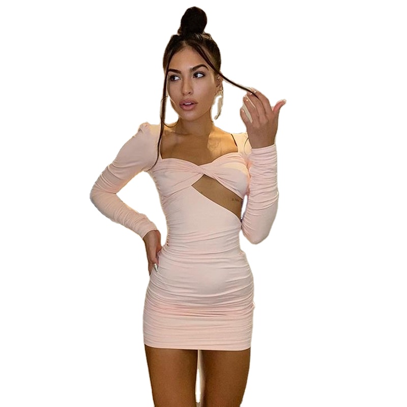 Factory Autumn New Women Skirt Campus Fashion Design Sense Sexy Evening Backless Short Skirt Made In China Dress