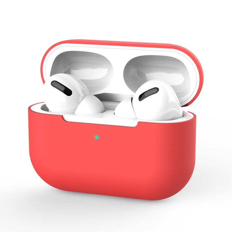 Factory Direct Sales Pure Color Soft Silicone Shell Wireless Earphone Protective Cover For Airpods Pro Head Phones