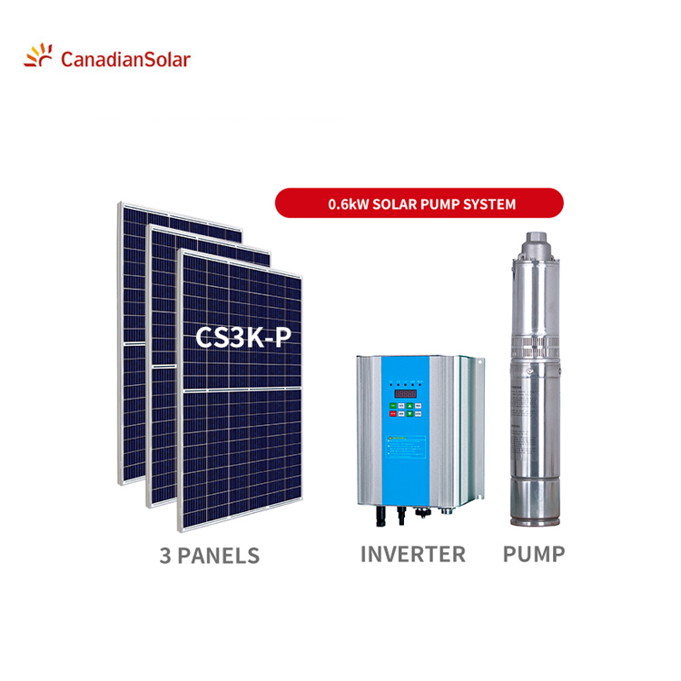 Высококачественная канадская солнечная система Spm600hs с постоянным магнитом, солнечная водяная насосная система