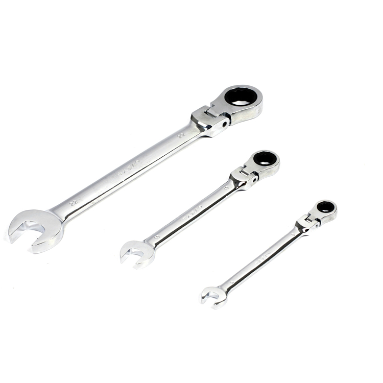 Ratchet Handle Polished Movable Head Ratchet Combination Tool Wrench