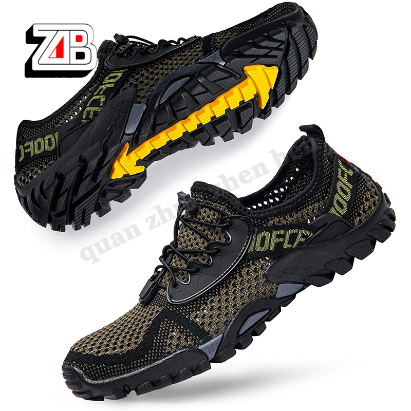 Custom Quick Drying Water Fishing Shoes Outdoor Sport Shoes Breathable Upstream Mesh Hiking Sneakers