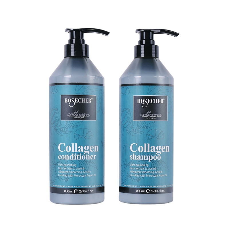 OEM/ODM natural hair shampoo and conditioner private label with keratin protein and pure hydrolyzed collagen