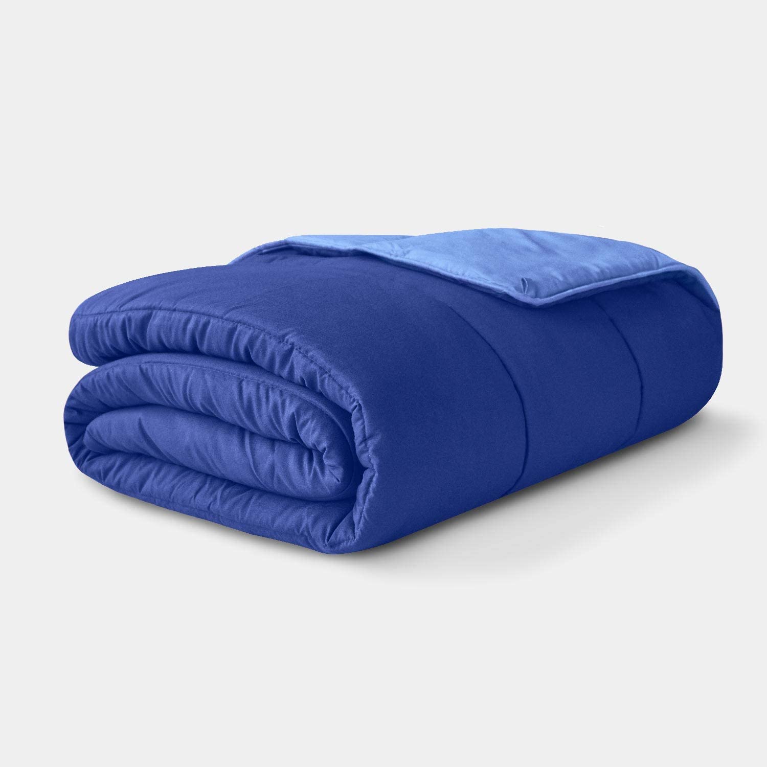 New Style Blue Reversible Fiber Filled Hotel Standard Dorm Room Bedding Comforter Quilts for Sale