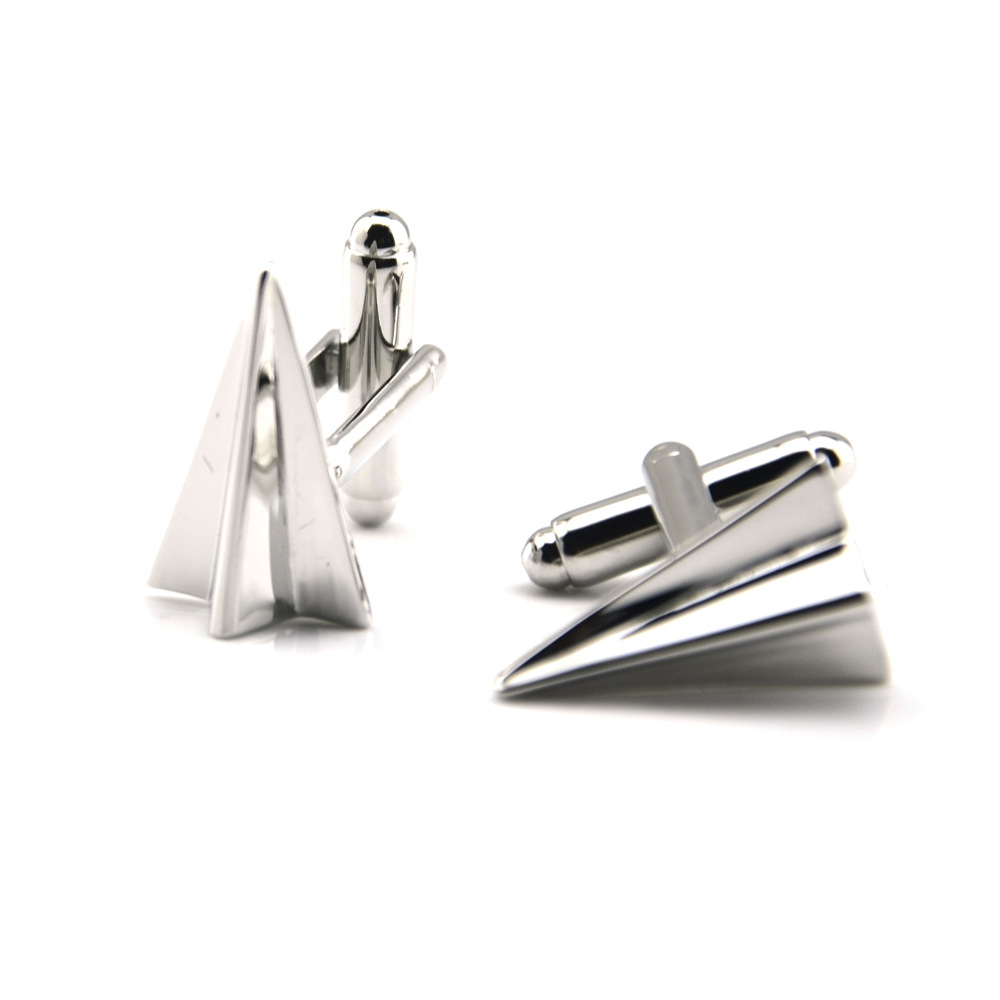 wholesale mens personalized paper plane cufflinks with nice price