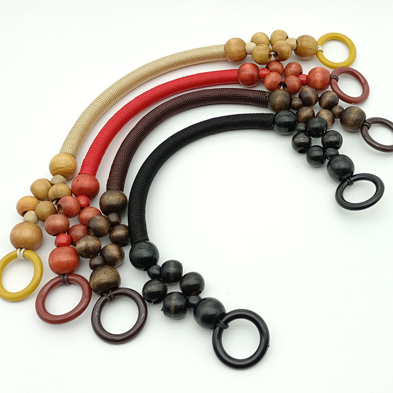 vintage wooden handle for handbag with pearl wholesale handle for bag hardware bag accessories Guangzhou China