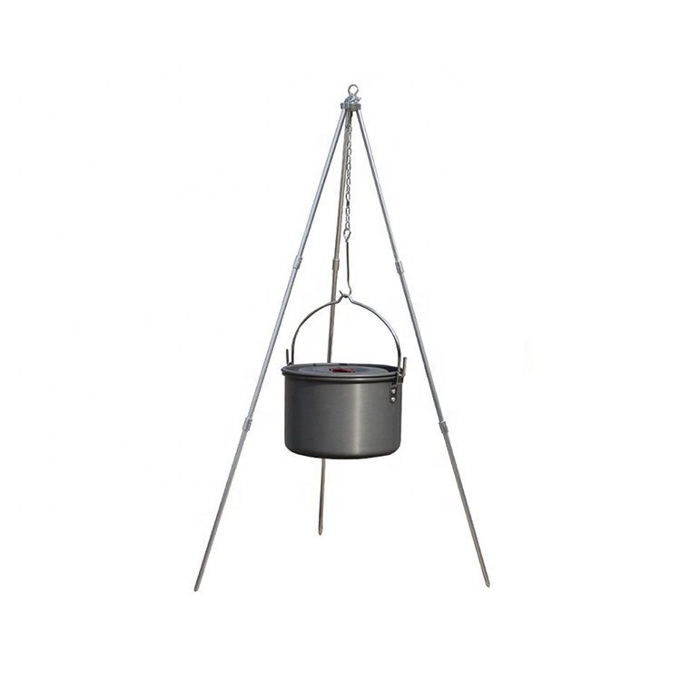 3 Sections Outdoor Aluminum Camping Cooking Tripod