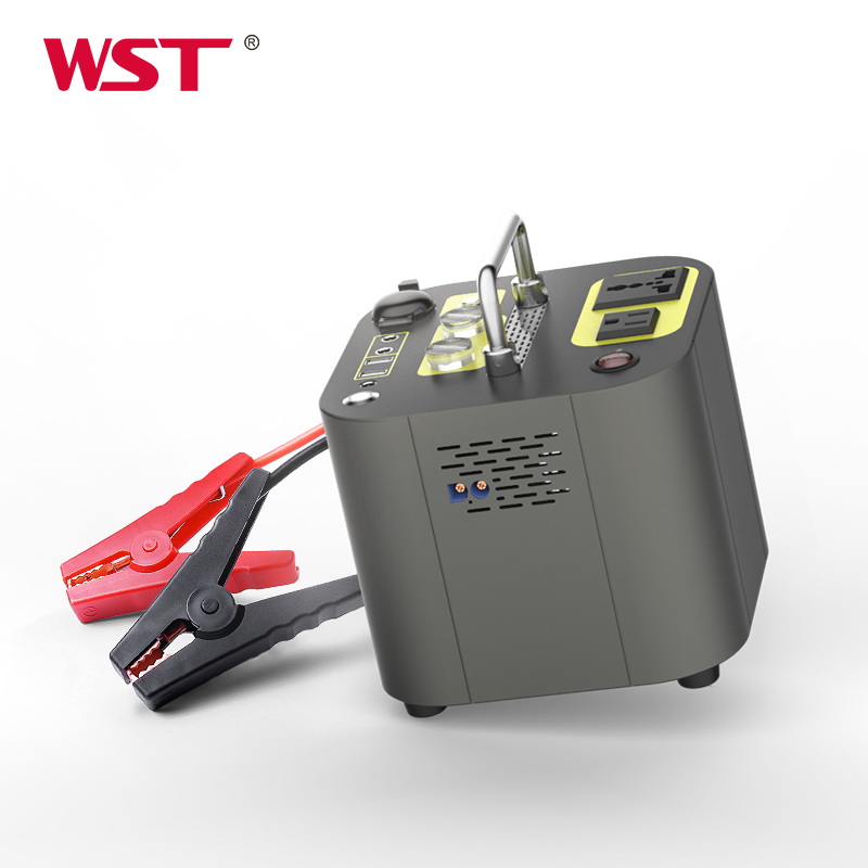 Инвертор с чистым синусом 600W Портативный инверторный генератор 12V 10A 126000 мАч многофункционный банк силы пуска