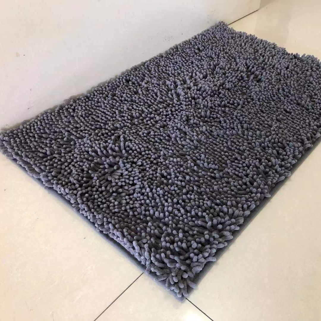 Водопоглощающий коврик из синели для ванной, коврик из ТПР, нескользящий коврик для ванной с высокой ворсой
