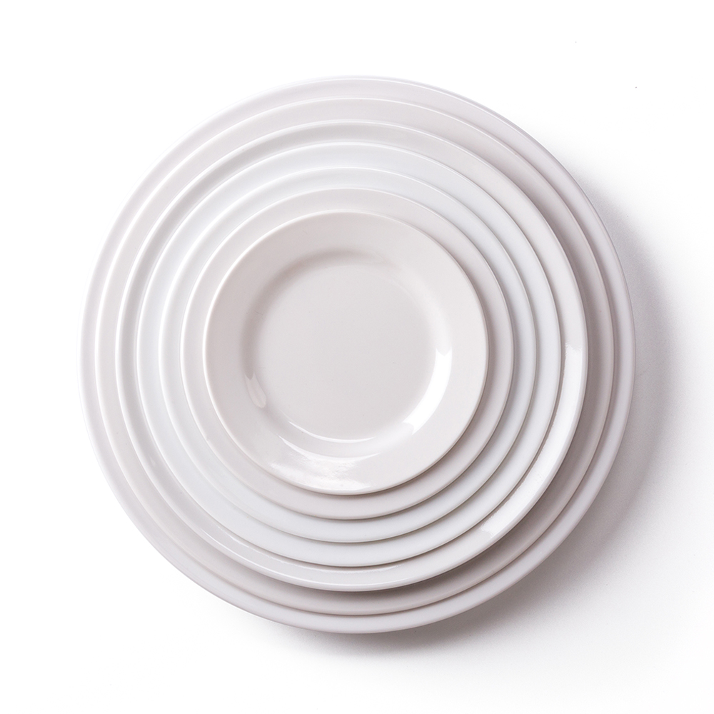 Wholesale White Dishes   Plates Customized Melamine Plates For Restaurant