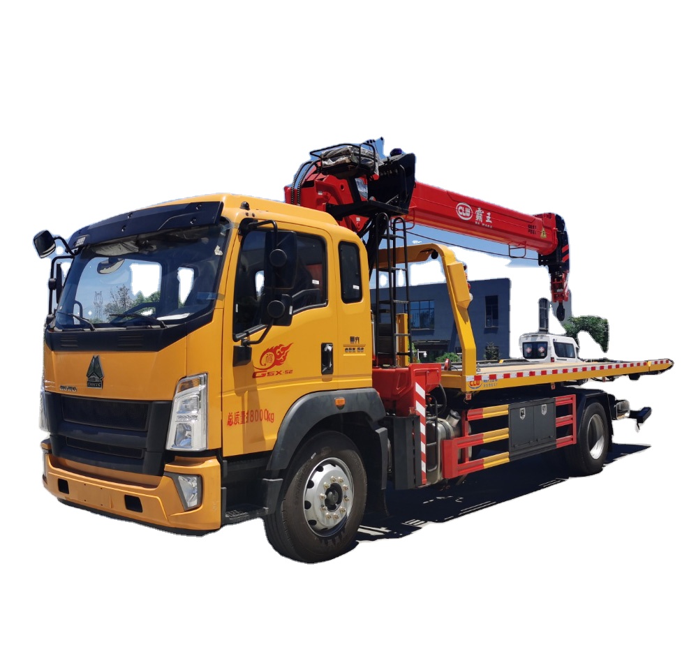 Новый грузовик-эвакуатор CL5182TQZ6YJ HOWO с краном-эвакуатором