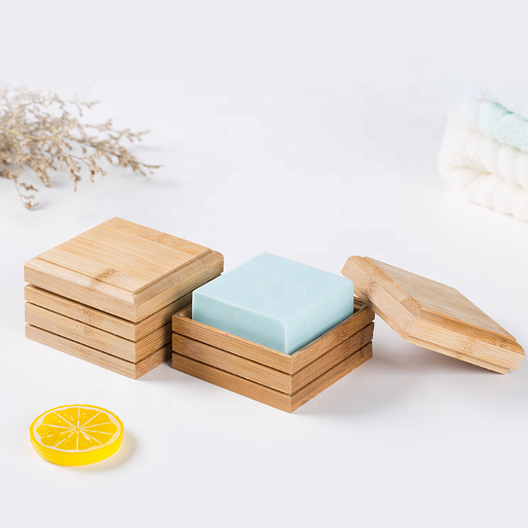 Natural Bamboo Wooden Soap Container