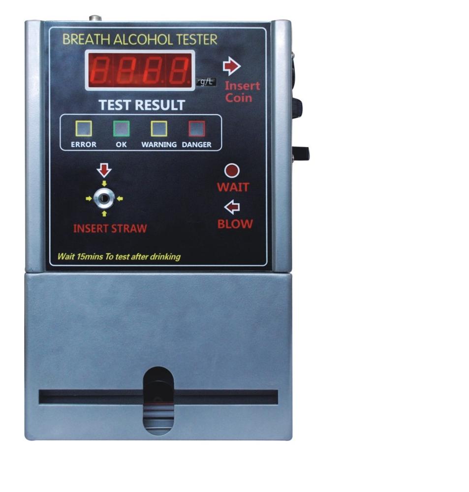 coin-operated alcohol tester standalone breathelyzer