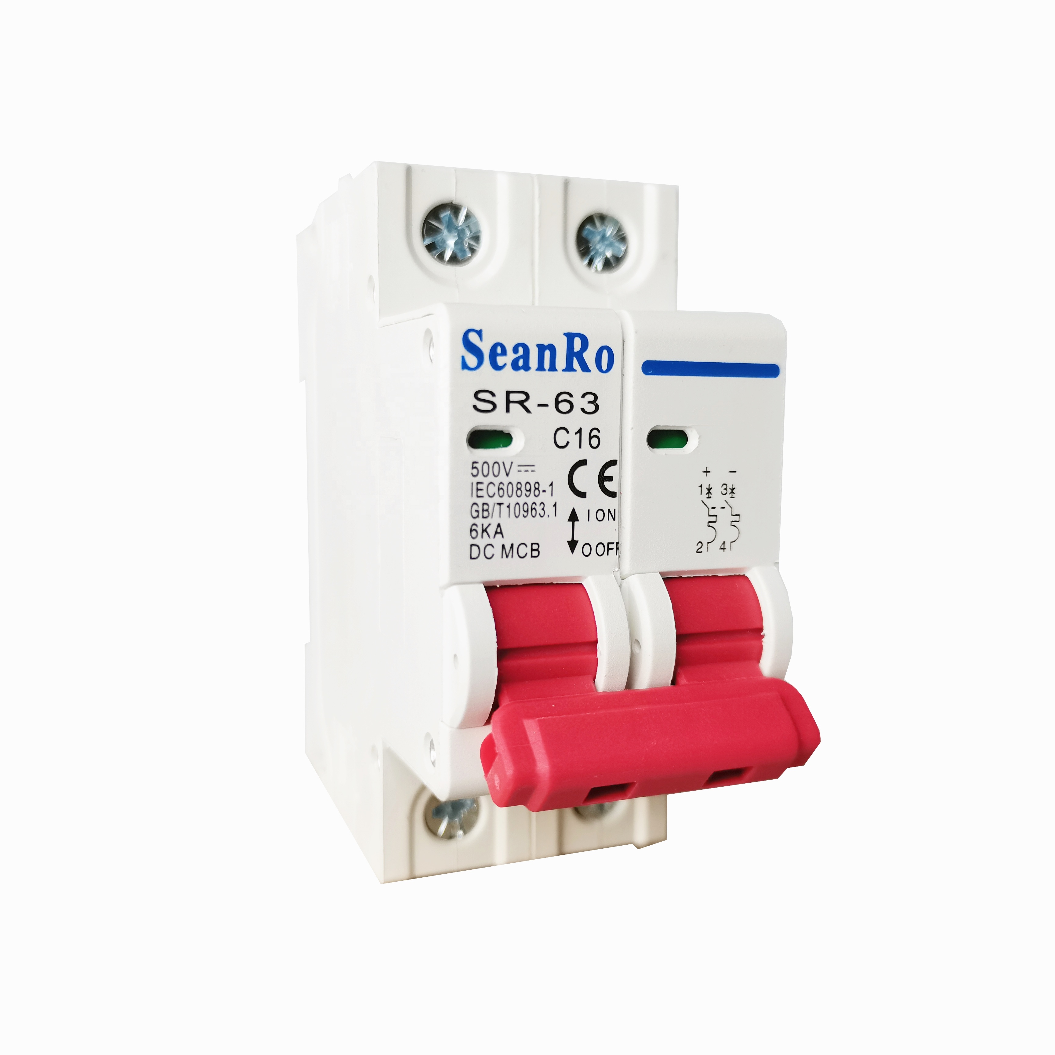 SunRo DC 1000V 1P 2P 3P 4PSolar Mini Circuit Breaker Overload Protection Switch 6-63A Photovoltaic MCB PV