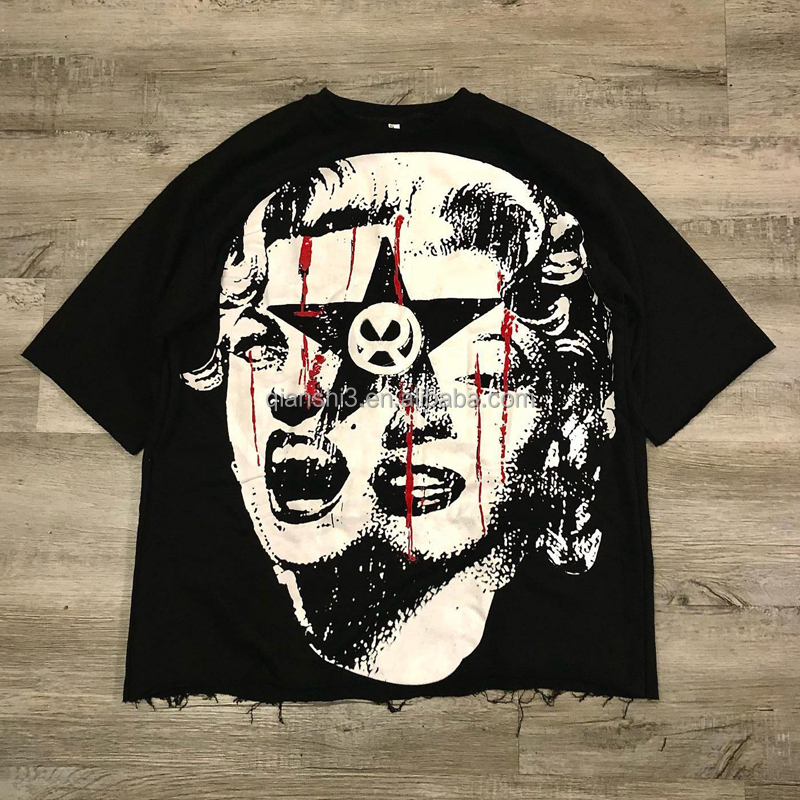 YITE designer cotton heavyweight t-shirt for sublimation round neck heavy boxy t shirt manufacturer cropped graphic t shirts