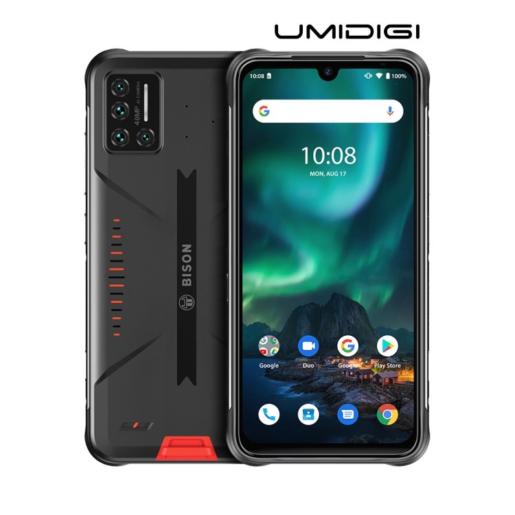 Новое поступление 2021 оригинальный Android смартфон UMIDIGI BISON 8 ГБ + 128 ГБ 6,3 дюйма прочный водонепроницаемый пыленепроницаемый ударопрочный сотовый телефон
