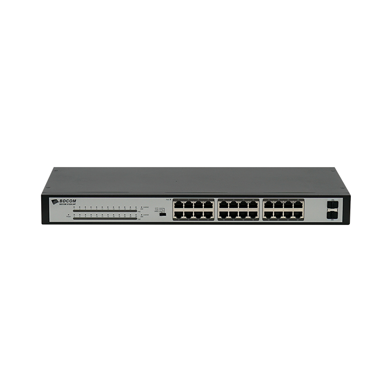 BDCOM S1526-24P 24-портовый гигабитный коммутатор PoE коммутатор 2-порт Gigabit Uplink