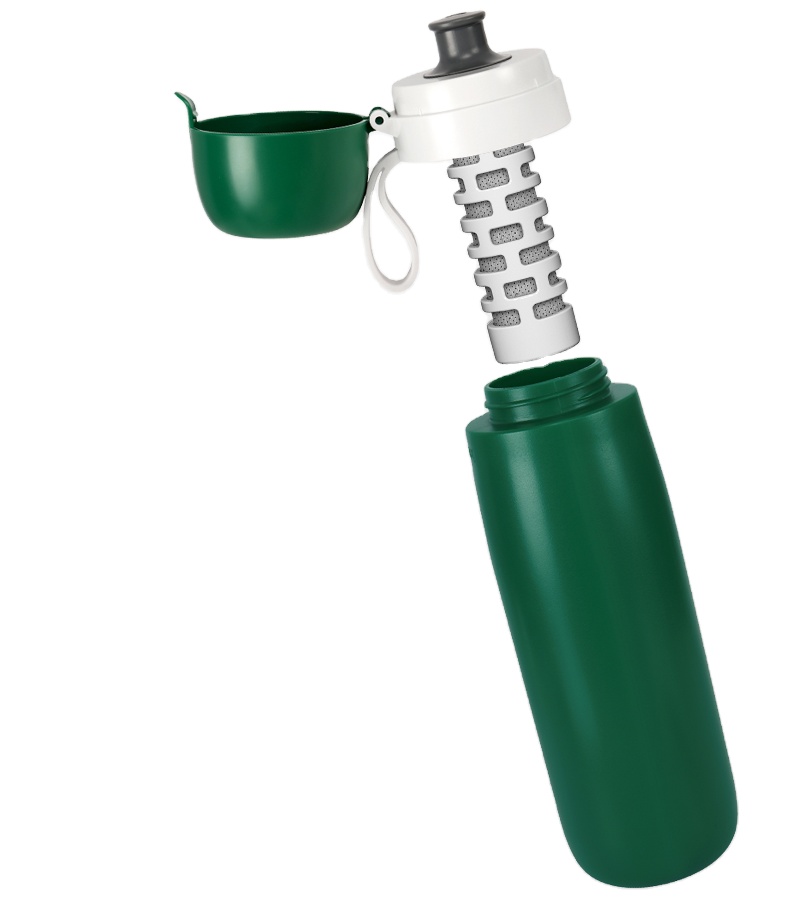 Wholesale Customized Portable Water Filter Bottle Fast Filtration BPA Free Water Cup With Filter For Hiking