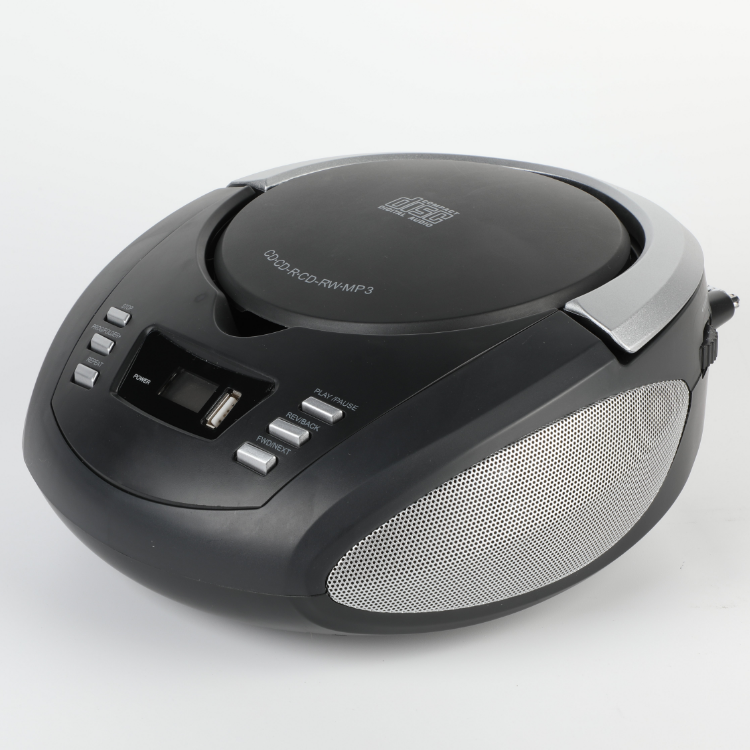 Портативный ретро винтажный ручной Aux USB MP3 Fm радио CD Boombox CD плеер