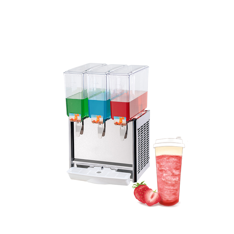 3 compartment automatic fruit juice dispenser plastic juice dispenser