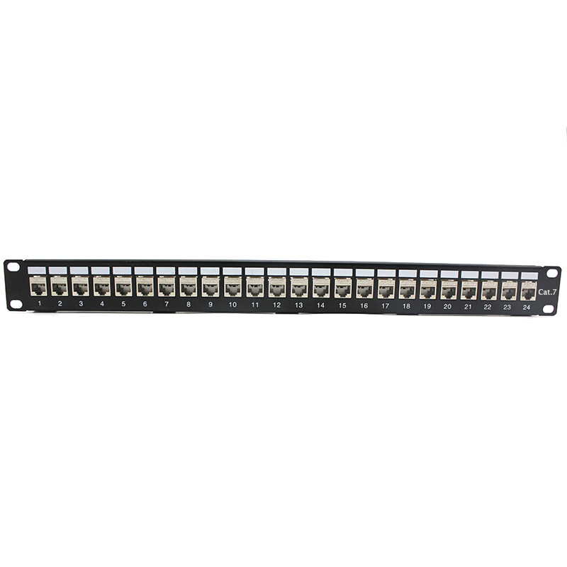 RJ45 щит 19 дюймов 1U 24 порта 2U 48 портов CAT7 коммутационная панель