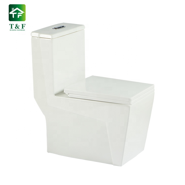 Guangdong One piece Ceramic Hotel Bathroom Toilet Set Dual-Flush Floor Mounted Toilet Price