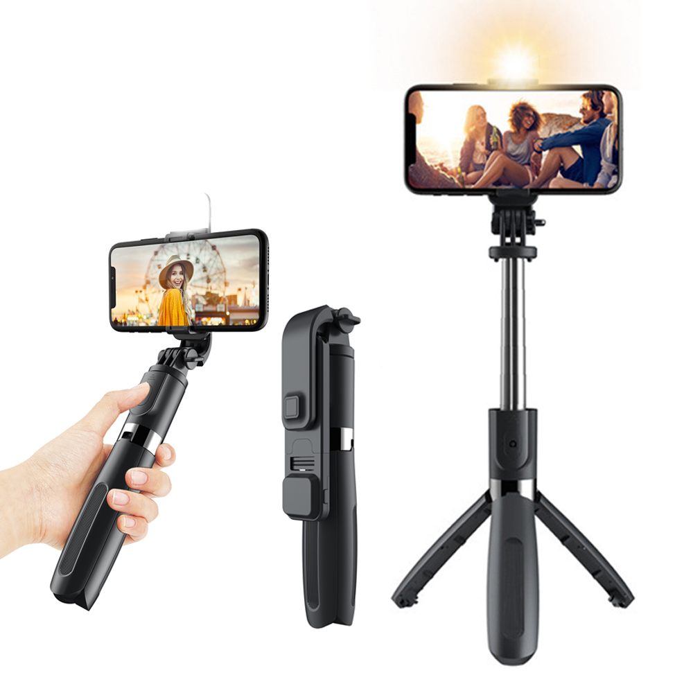 Selfie Stick Mini Light Cell Phone Holder selfie stick tripod light for YouTube Video Makeup