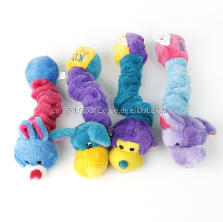 Оптовая продажа ПЭТ плюш эластичные caterpillar игрушки стрейч вокальный игрушка для собаки в форме собачек и абсорбент прочный скрипучий